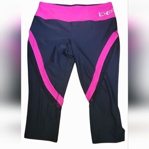 Bebe Sport Leggings Black and Pink Beek A Boo Active